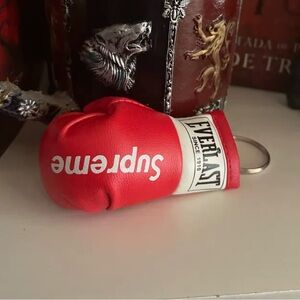 Red Everlast Boxing Glove Keychain/ Handbag Charm Miniature Vegan Leather